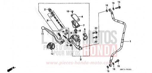 VORDERRADBREMSE (2) CR80RBW de 1998